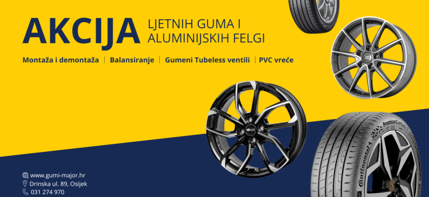 Akcija ljetnih guma i aluminijskih felgi